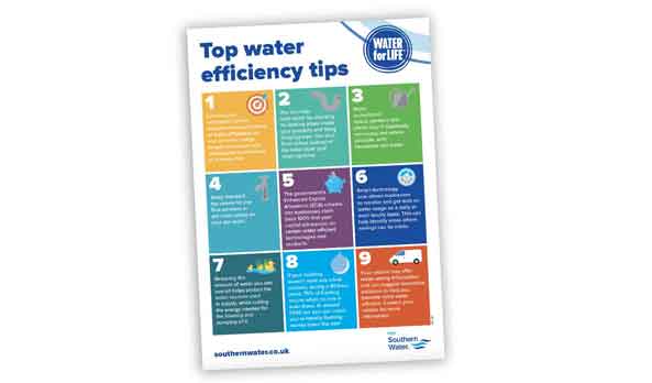 Water saving tips
