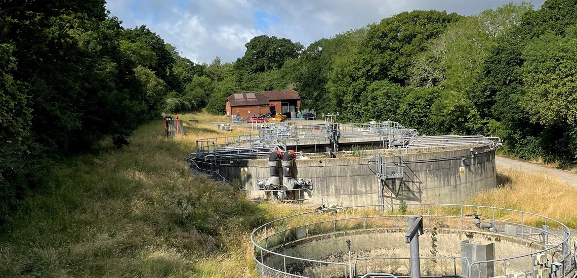 An image of Ashlett Creek Fawley Wastewater Treatment Works