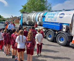 Pupils from St Robert Southwell Primary School had a tour of a water tanker