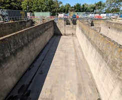 An image of the reconfiguration at Swalecliffe Wastewater Treatment Works
