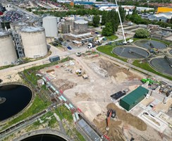 An image of Millbrook Wastewater Treatment Works in Southampton